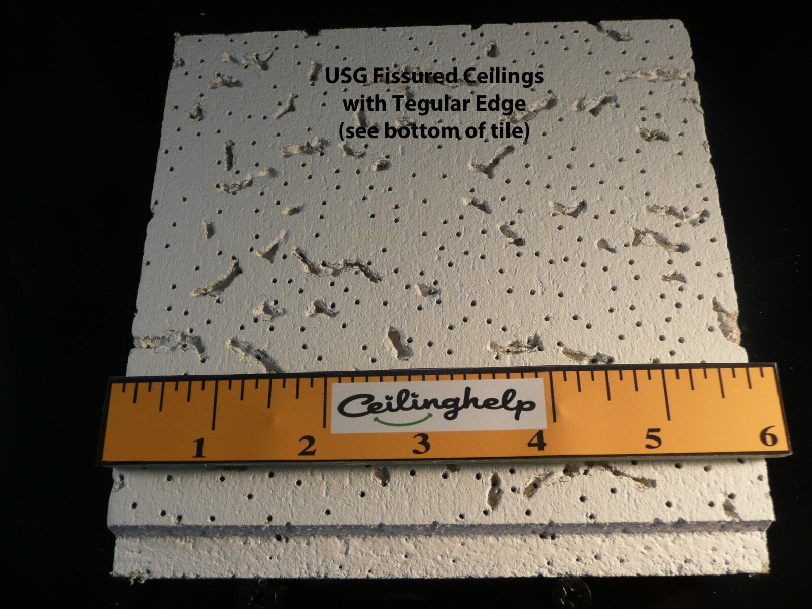 Usg Fissured Tegular Edge At Www Ceilinghelp Com Ceiling Help
